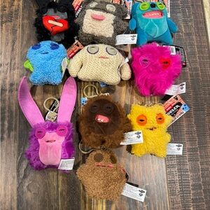 Fuggler Complete Set Of 10 Key Rings Series 5